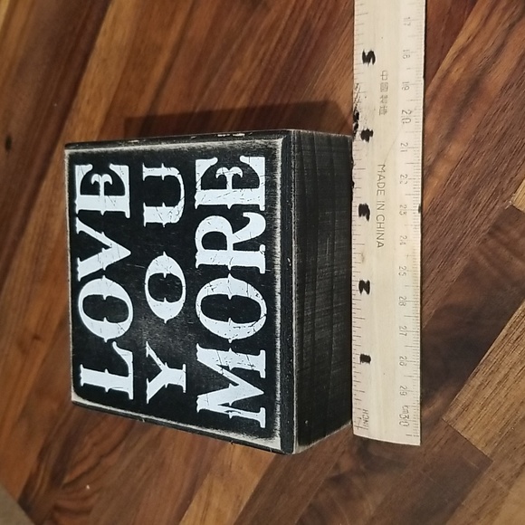 🔴SALE Love You More wooden plaque - Picture 6 of 7